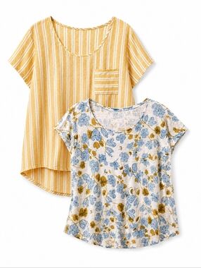 Lot Of 2 Women's Casual Linen Shirts Sz XL Joie, Christian Siriano Beach Summer